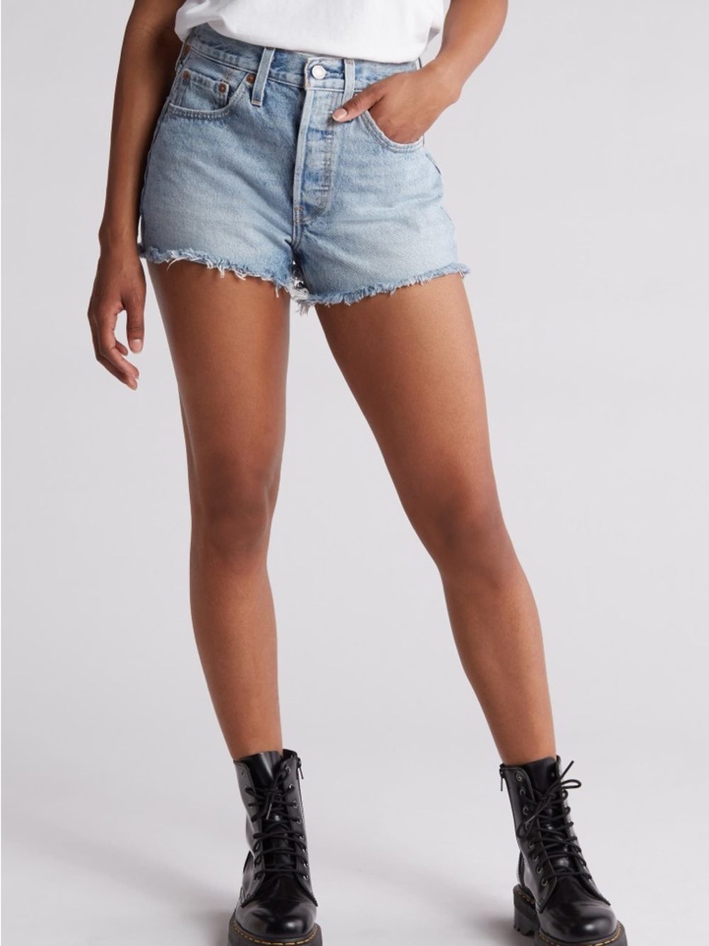 Levi's 501® light blue Original Cutoff Denim Shorts